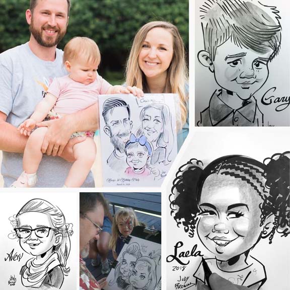 Kids Party Caricatures Houston Texas own Jody Brownd